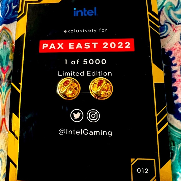 Pax East 2022 Intel Gaming Pin - Picture 2 of 2